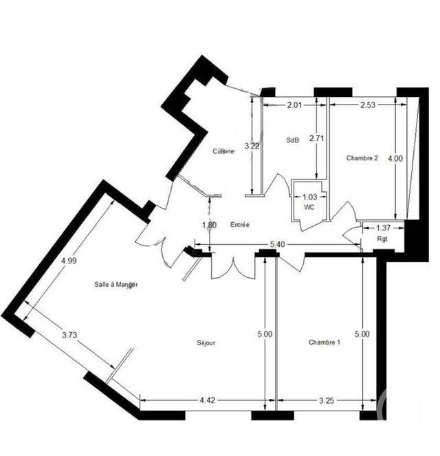 Appartement F4 à vendre - 4 pièces - 93.87 m2 - PARIS - 75017 - ILE-DE-FRANCE - Century 21 Agence Des Ternes